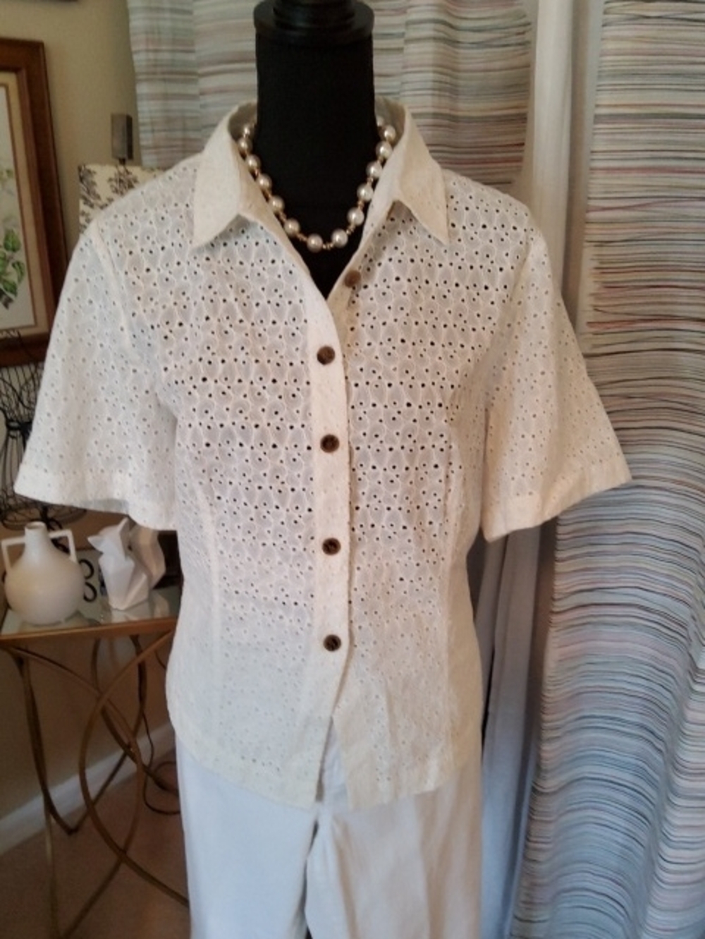 Rebecca Taylor Lea Eyelet Blouse.